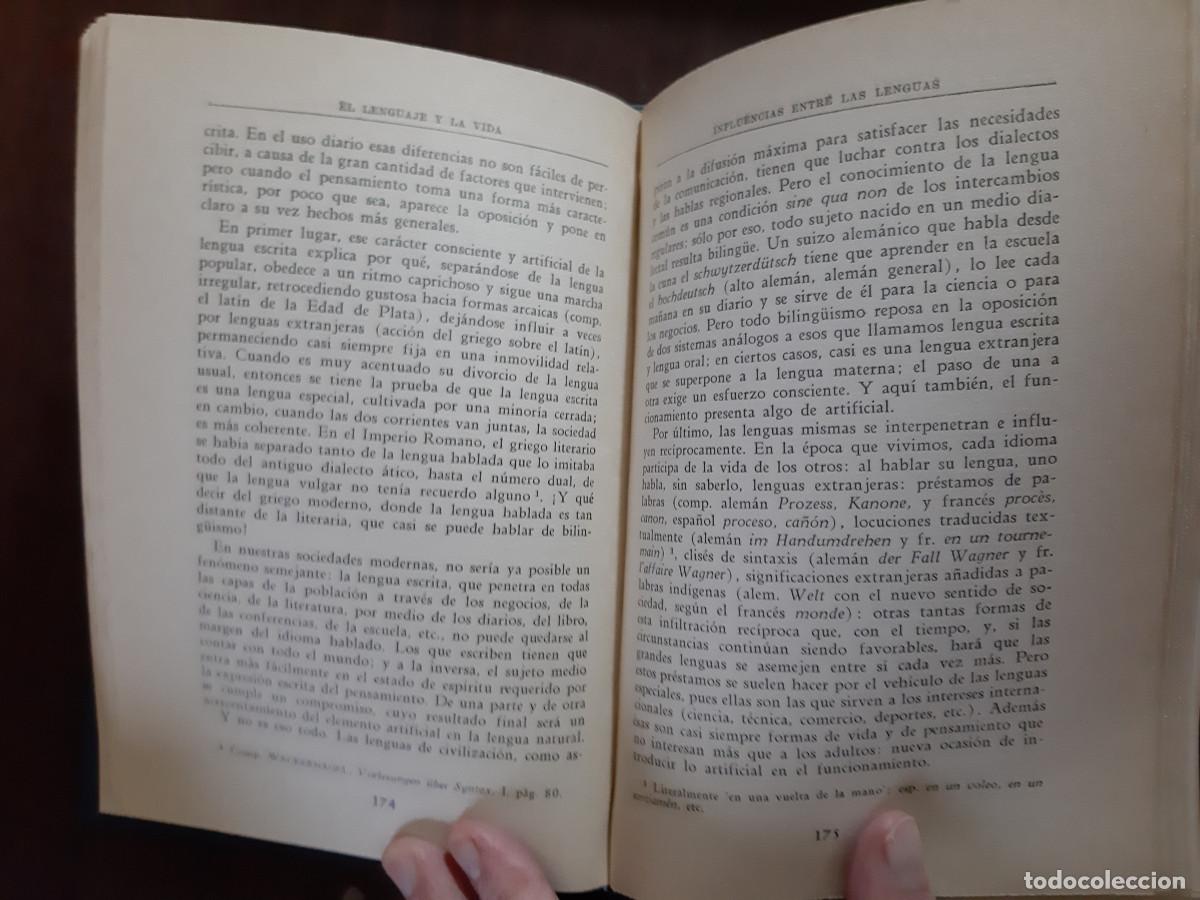 Libros: EL LENGUAJE Y LA VIDA - CHARLES BALLY - Foto 3