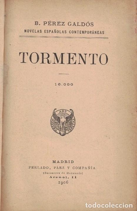 Libros: TORMENTO. - P&eacute;rez Gald&oacute;s. Benito, - Foto 1