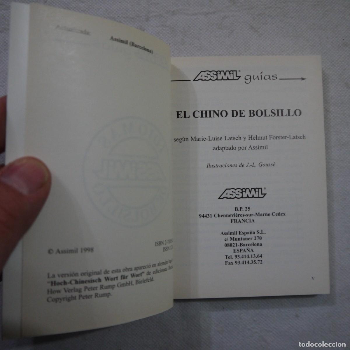 Libros: GU&Iacute;AS ASSIMIL. EL CHINO DE BOLSILLO - 1998 - Foto 4