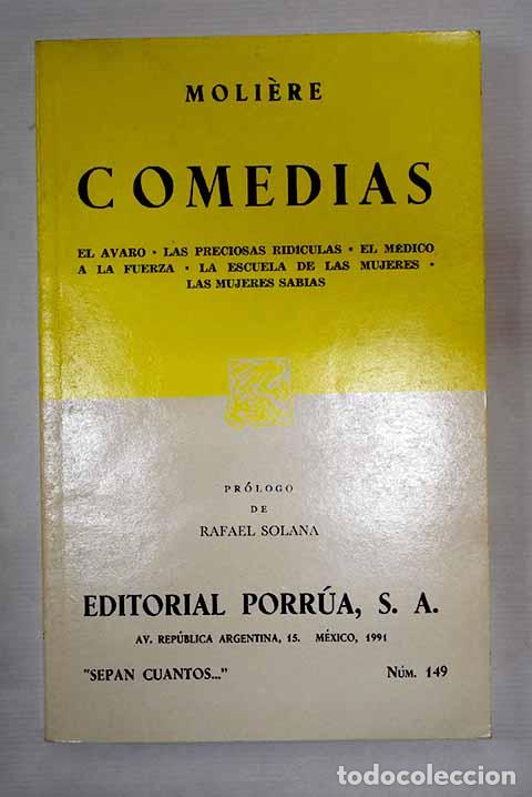 Libros: Comedias: Moliere: Porr&uacute;a..- Moliere - Foto 1
