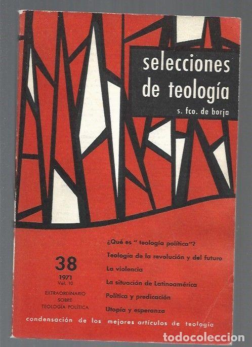 Libros: SELECCIONES DE TELOGIA. NUMERO 38 - VARIOS - Foto 1