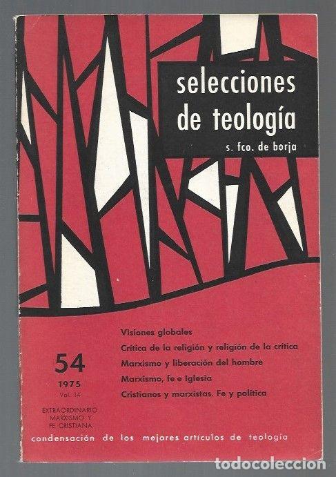 Libros: SELECCIONES DE TELOGIA. NUMERO 54 - VARIOS - Foto 1