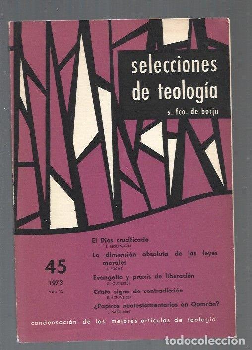 Libros: SELECCIONES DE TELOGIA. NUMERO 45 - VARIOS - Foto 1