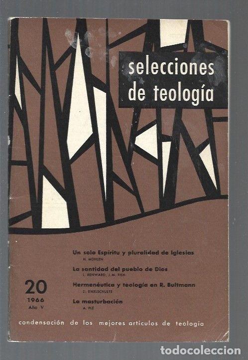 Libros: SELECCIONES DE TELOGIA. NUMERO 20 - VARIOS - Foto 1