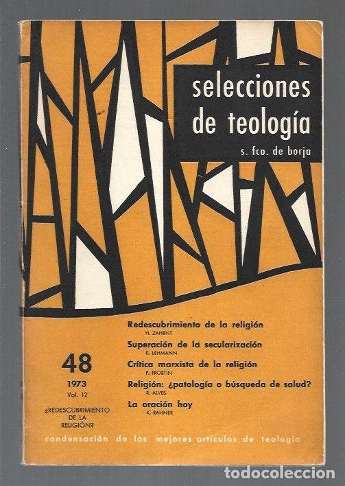 Libros: SELECCIONES DE TEOLOGIA. NUMERO 48 - VARIOS - Foto 1