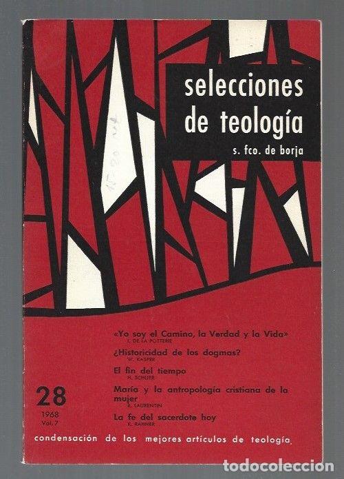 Libros: SELECCIONES DE TELOGIA. NUMERO 28 - VARIOS - Foto 1