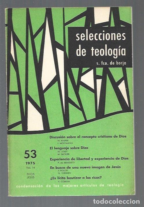 Libros: SELECCIONES DE TELOGIA. NUMERO 53 - VARIOS - Foto 1