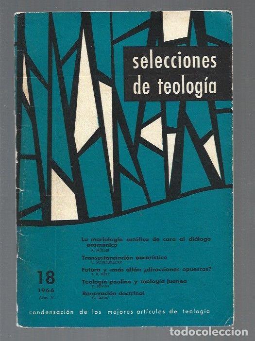 Libros: SELECCIONES DE TELOGIA. NUMERO 18 - VARIOS - Foto 1