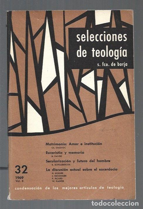 Libros: SELECCIONES DE TELOGIA. NUMERO 32 - VARIOS - Foto 1