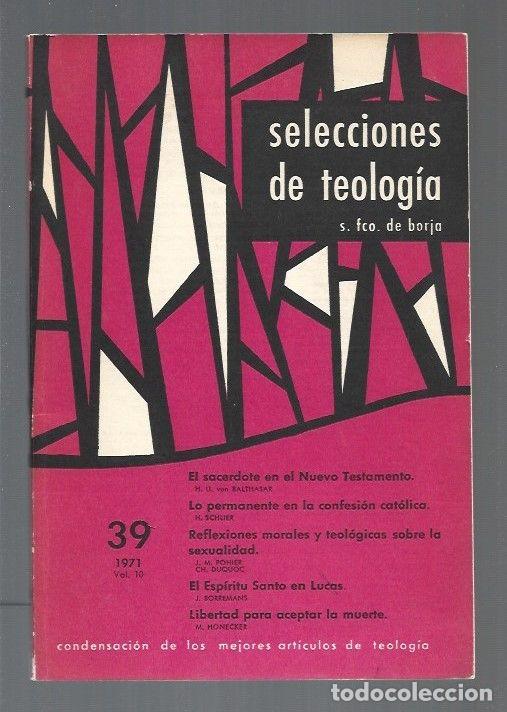 Libros: SELECCIONES DE TELOGIA. NUMERO 39 - VARIOS - Foto 1