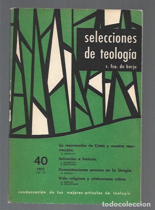 Libros: SELECCIONES DE TELOGIA. NUMERO 40 - VARIOS - Foto 1