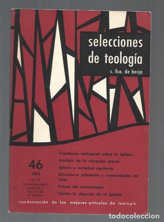 Libros: SELECCIONES DE TELOGIA. NUMERO 46 - VARIOS - Foto 1