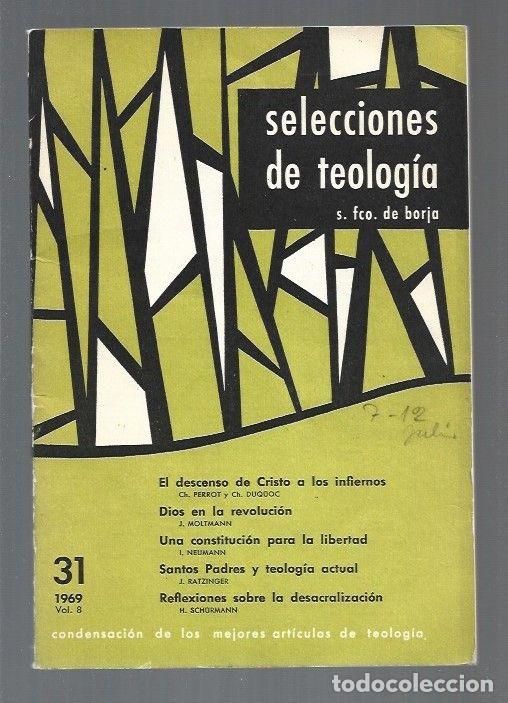 Libros: SELECCIONES DE TEOLOGIA. NUMERO 31 - VARIOS - Foto 1