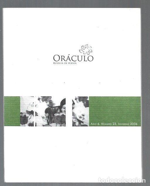 Libros: ORACULO. REVISTA DE POESIA. NUMERO 23 - VARIOS - Foto 1