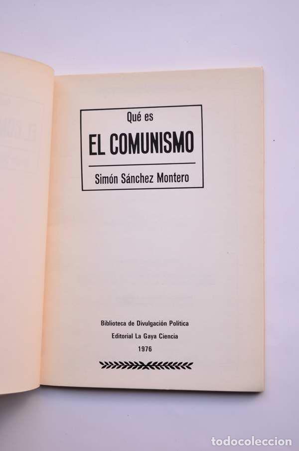 Libros: Qu&eacute; es el comunismo - S&Aacute;NCHEZ MONTERO, Sim&oacute;n - Foto 2