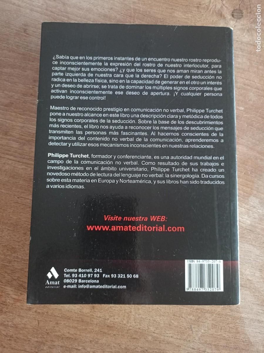 Libros: EL LENGUAJE DE LA SEDUCCI&Oacute;N. PHILIPPE TURCHET. ED. AMAT. 2005 - Foto 8