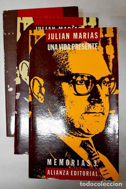 Libros: Una vida presente: memorias.- Mar&iacute;as, Juli&aacute;n - Foto 1