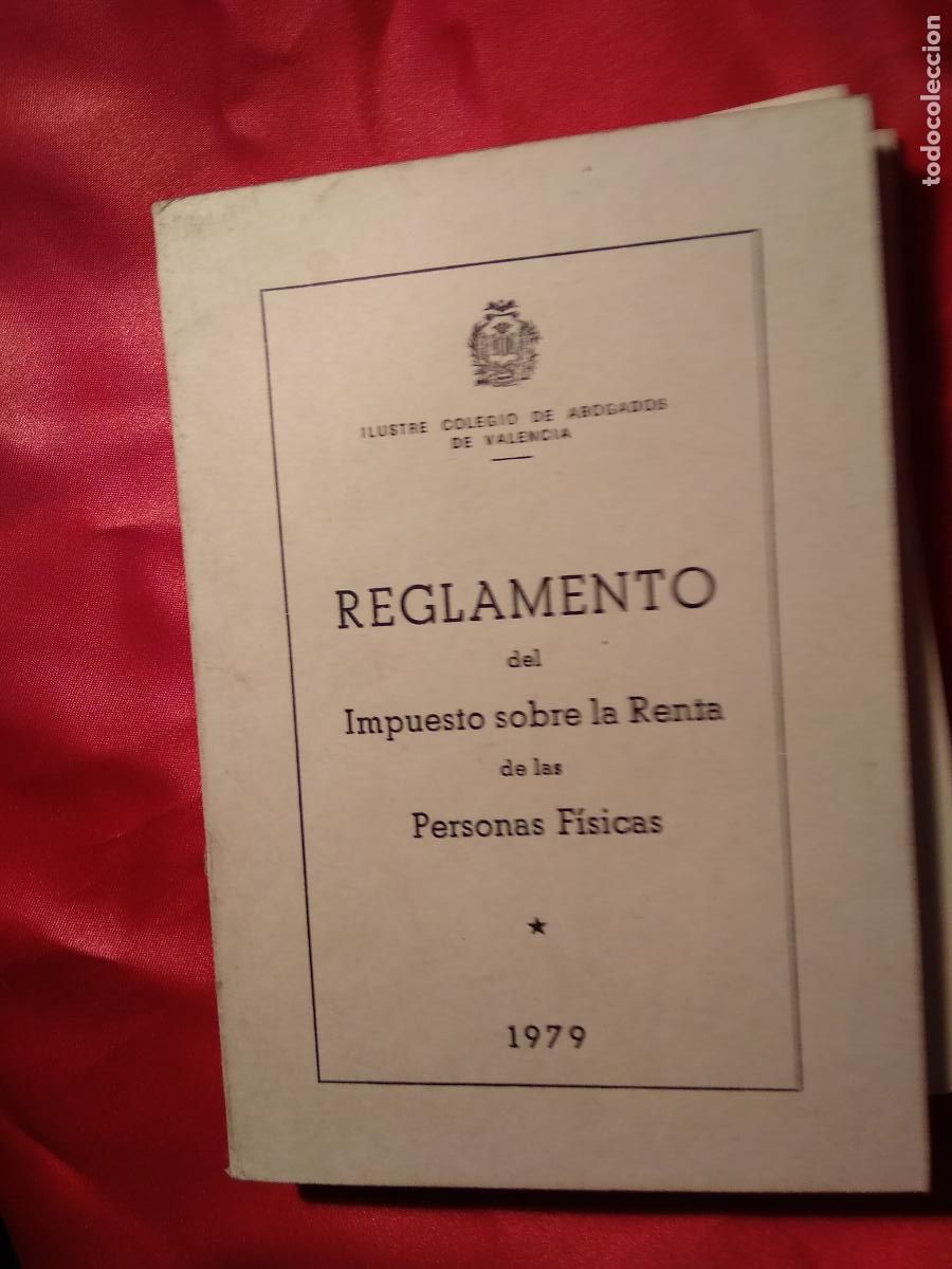 Libri di seconda mano: Reglamento del Impuesto sobre la Renta de las personas f&iacute;sicas 1979 L.809-2982