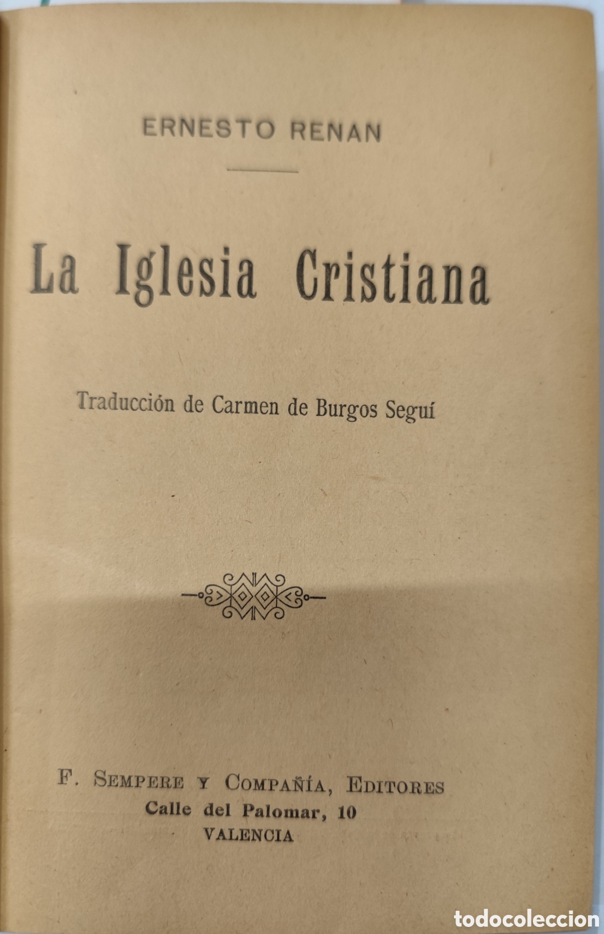 Libros: LA IGLESIA CRISTIANA - RENAN,Ernesto - Foto 2
