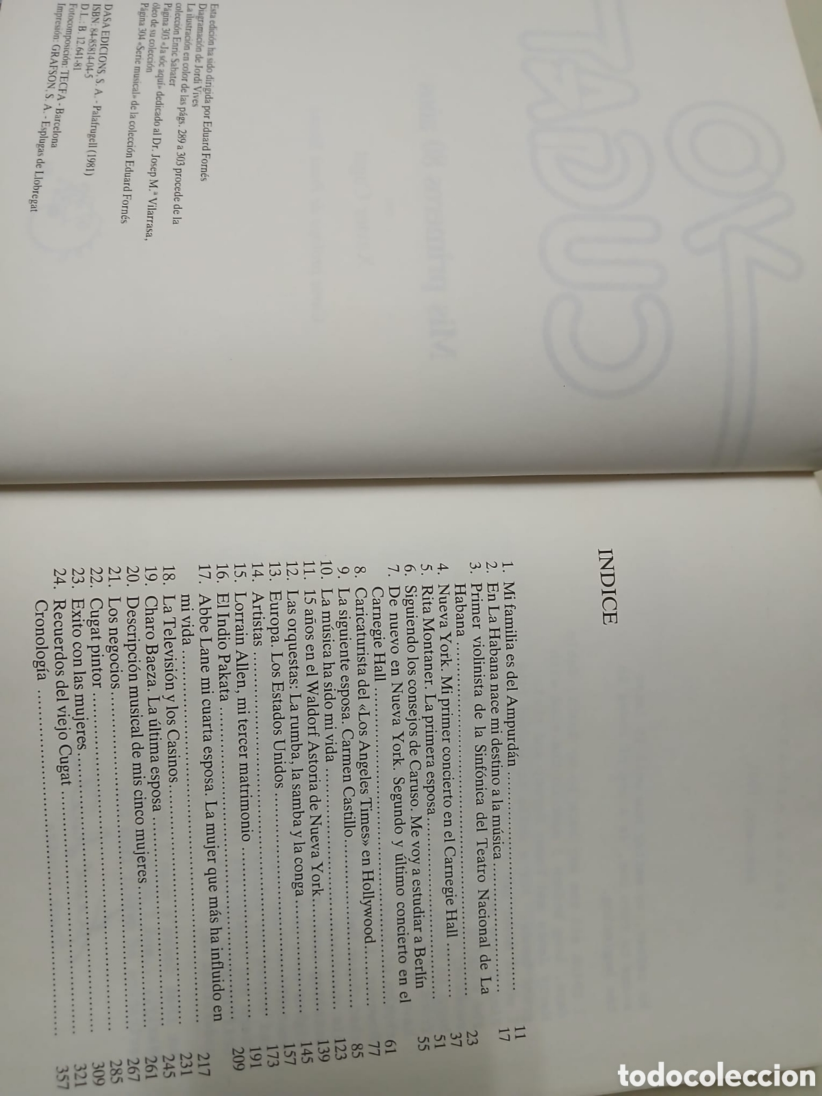 Libros: Yo, Cugat mis primeros 80 a&ntilde;os - Foto 3