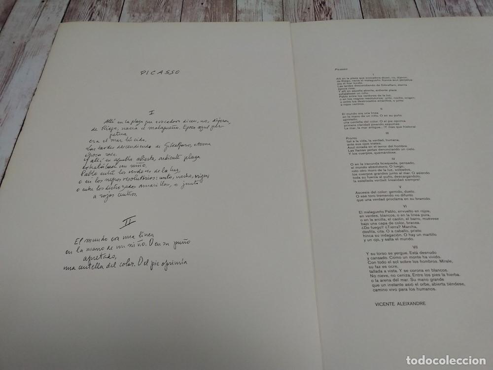 Libros: Picasso (poes&iacute;a). Tr&iacute;ptico 1977 - Vicente Aleixandre - Foto 1