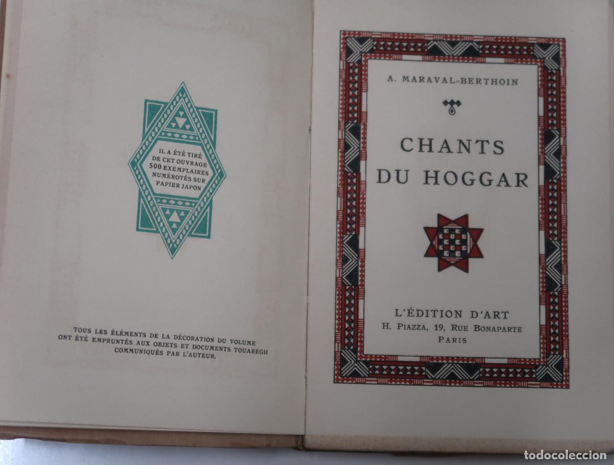 Libros: CHANTS DU HOGGAR - MARAVAL-BERTHOIN, A. - Foto 2