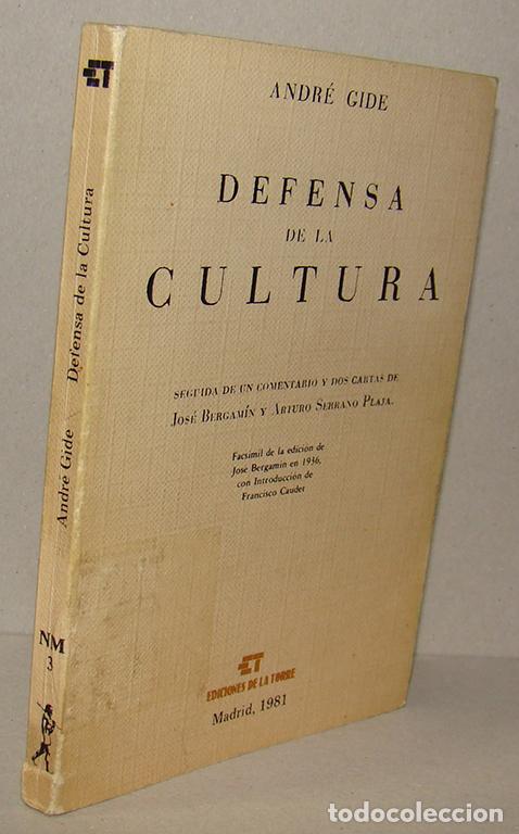 Libros: DEFENSA DE LA CULTURA - ANDR&Eacute; GIDE - Foto 1