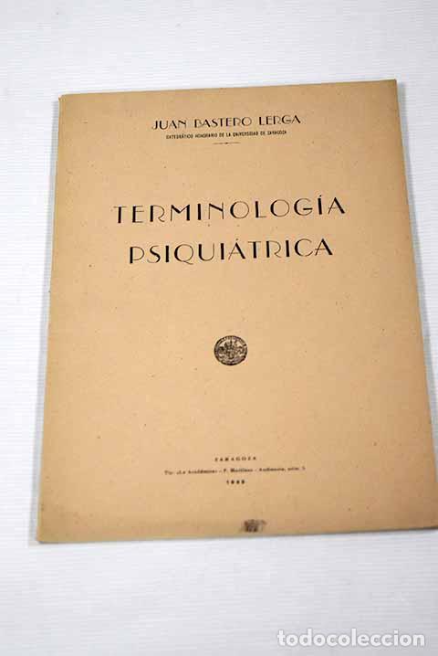 Libros: Terminologia psiquiatrica.- Bastero Lerga, Juan - Foto 1