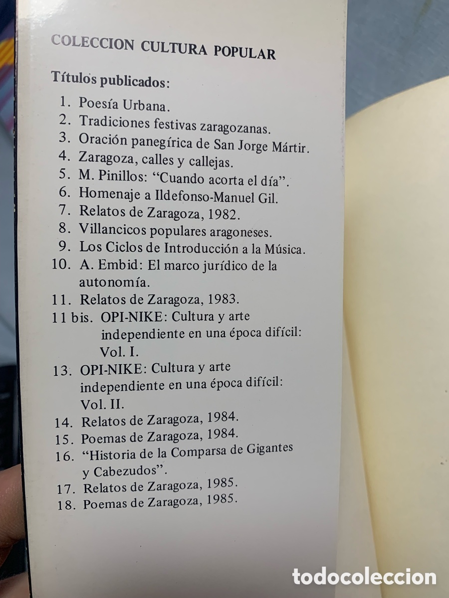 Libros: POEMAS DE ZARAGOZA 1985 AYUNTAMIENTO - Foto 2