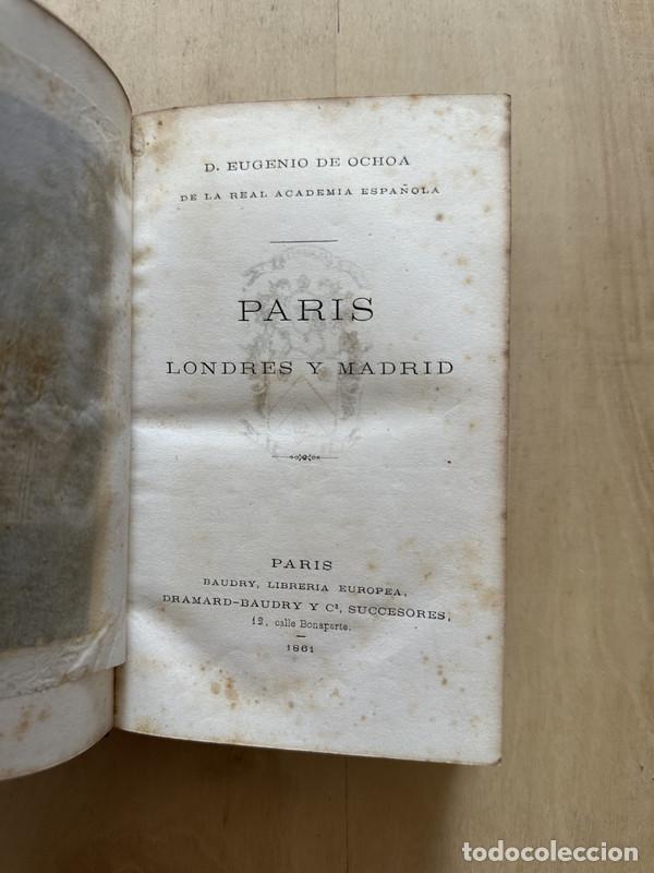 Libros: Paris Londres y Madrid - de Ochoa Eugenio - Foto 1