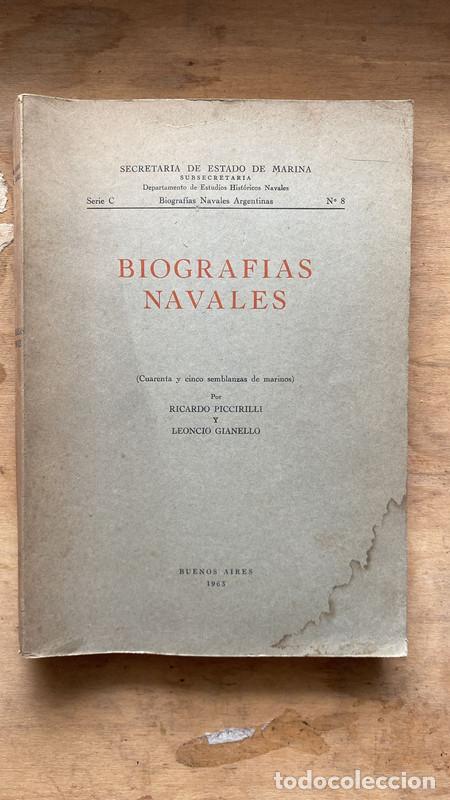 Livros em segunda m&atilde;o: Biografias navales - Leoncio Piccirilli Ricardo; Gianello