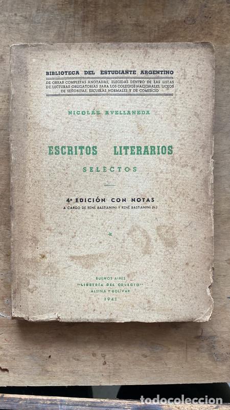 Libros: Escritos literarios selectos - Avellaneda Nicolas - Foto 1