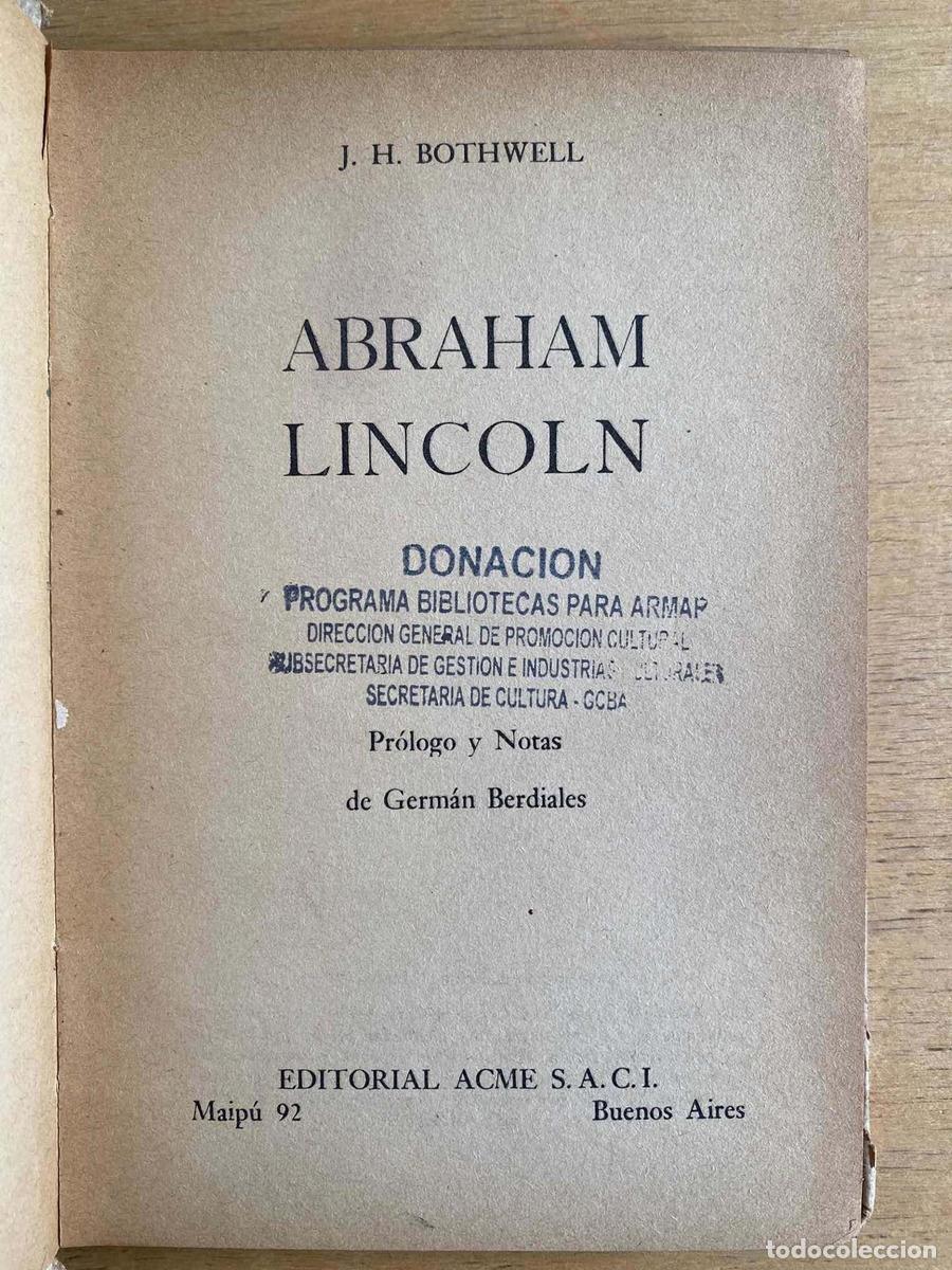 Libros: Abraham Lincoln - Bothwell J.H. - Foto 1