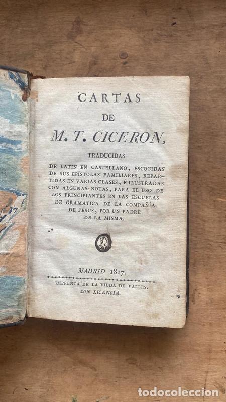 Libros: Cartas de M.T. Ciceron - Cicer&oacute;n M.T. - Foto 1