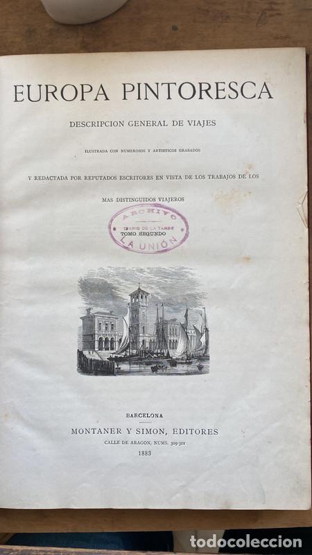 B&uuml;cher: descripcion general de viajes ilustrada con numerosos y artisticos grabados, Europa Pintoresca - des