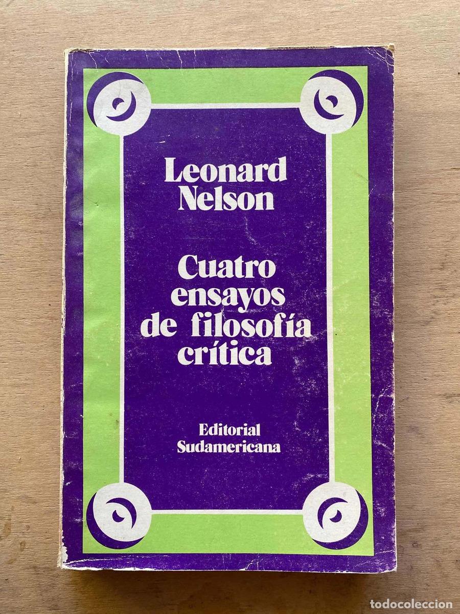 Libros: Cuatro ensayos de filosofia critica - Leonard Nelson - Foto 1