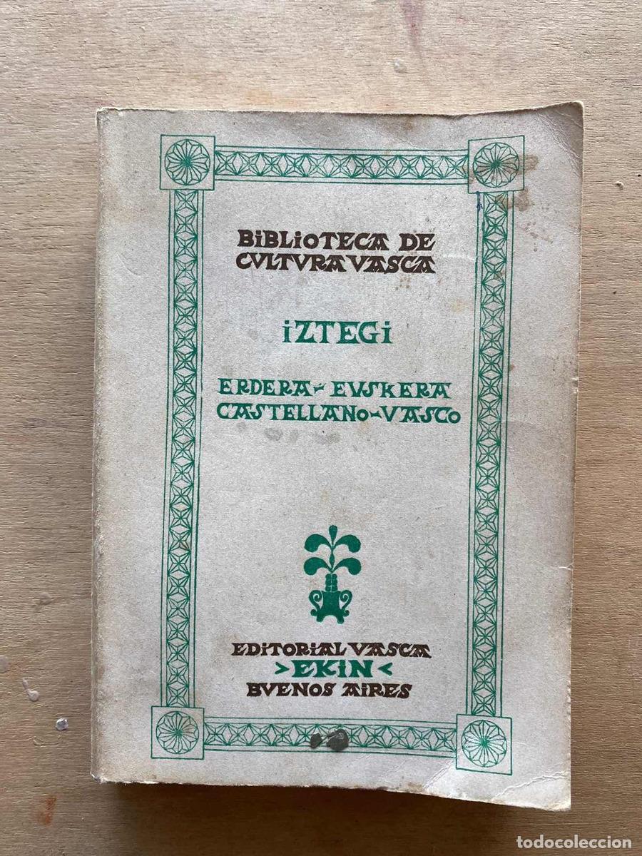 Libros: Erdera - Euskera. Castellano - Vasco - Iztegi - Foto 1