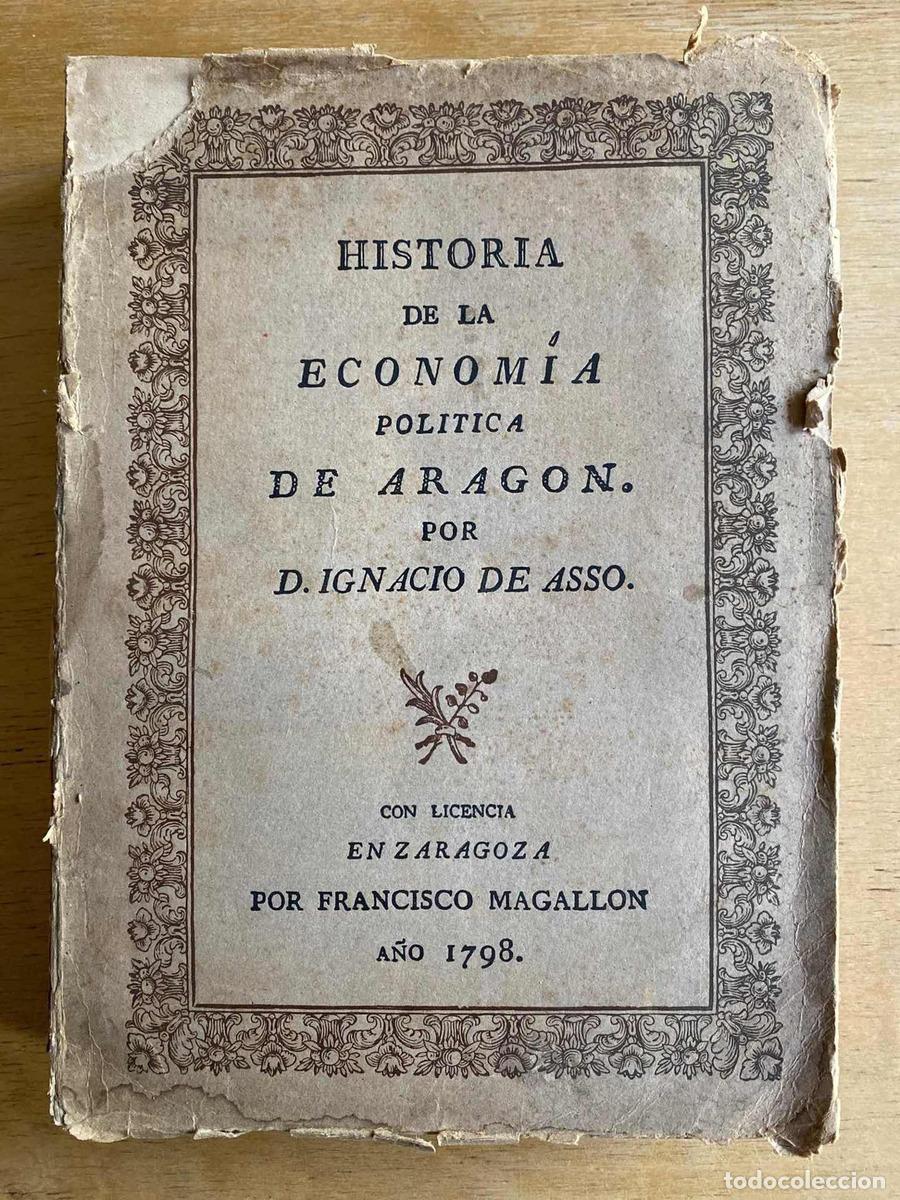 B&uuml;cher: Historia de la economia politica de Aragon - De Asso Ignacio