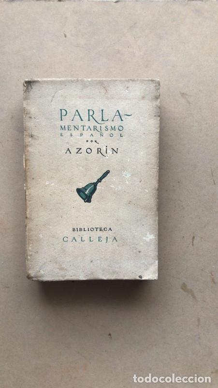 Libros: Parlamentarismo espa&ntilde;ol - Azorin - Foto 1