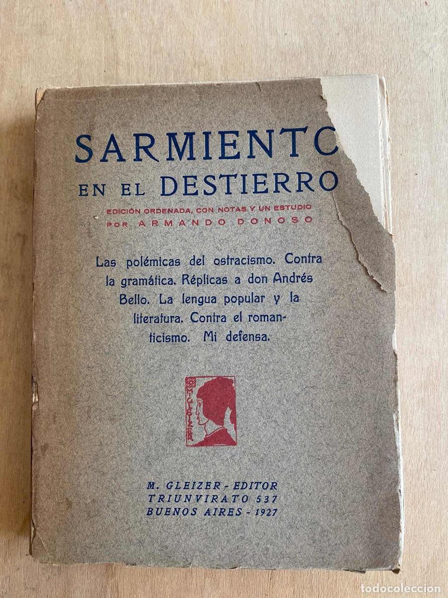 Libros: Sarmiento en el destierro - Armando Donoso - Foto 1