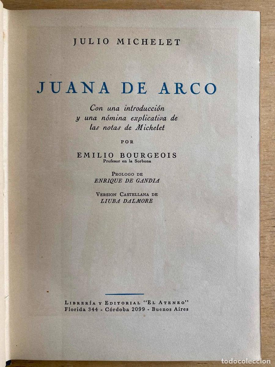 Libros: Juana de Arco - Julio Michelet - Foto 1