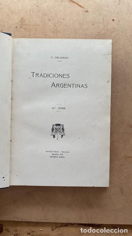 Libros: Tradiciones Argentinas 10a serie - Obligado P. - Foto 1
