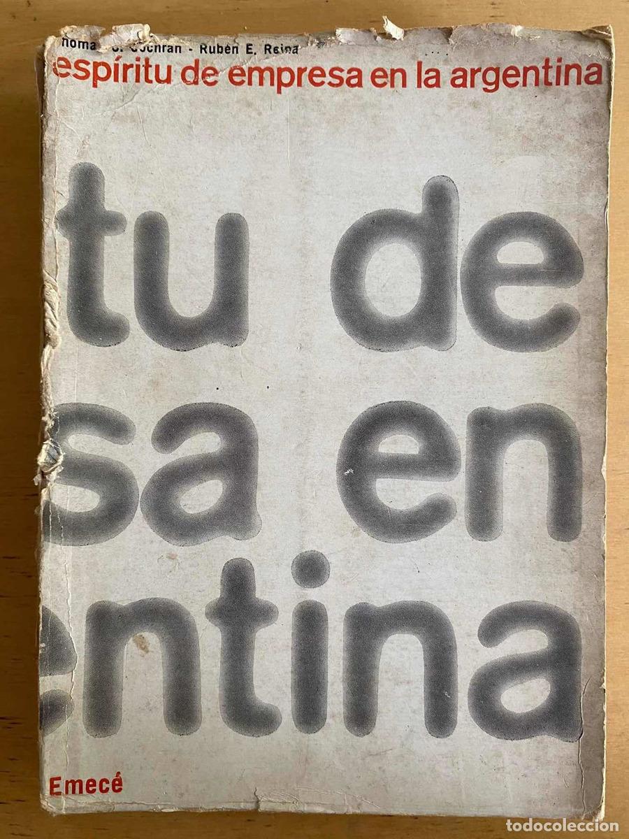 books: Espiritu de empresa en la argentina - Cochran; Reina