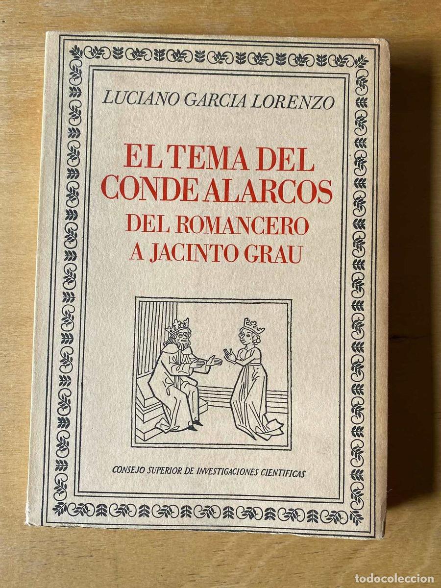 books: El tema del conde Alarcos del romancero a Jacinto Grau - Garcia Lorenzo Luciano