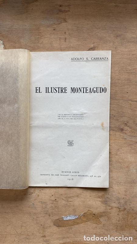 Libri di seconda mano: El ilustre monteagudo - Adolfo Carranza