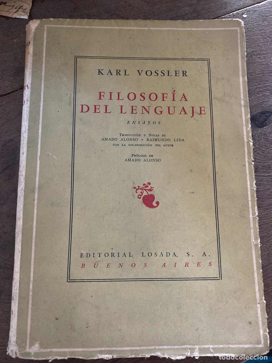 Libros: Filosofia del lenguaje - Karl Vossler - Foto 1
