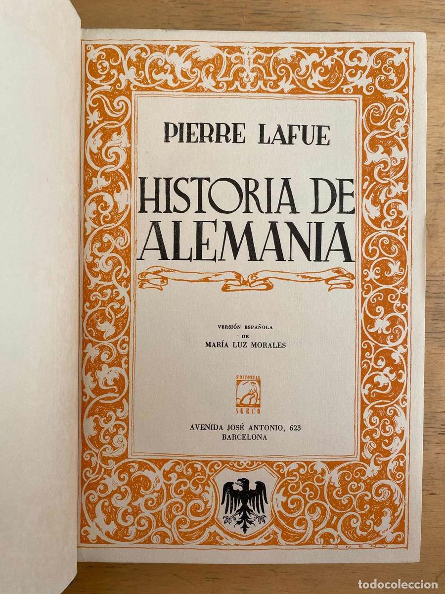 Libros: Historia de Alemania - Lafue Pierre - Foto 1