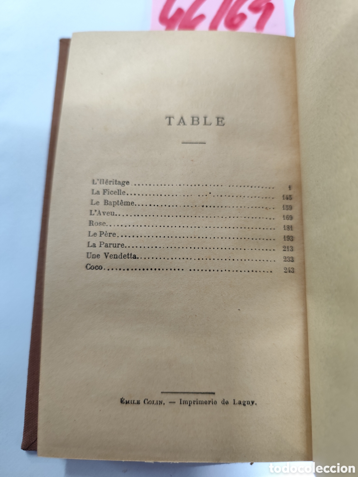 Libros: L HERITAGE. 1&ordf; Edici&oacute;n. A&ntilde;o 1900 - MAUPASSANT,Guy de - Foto 3
