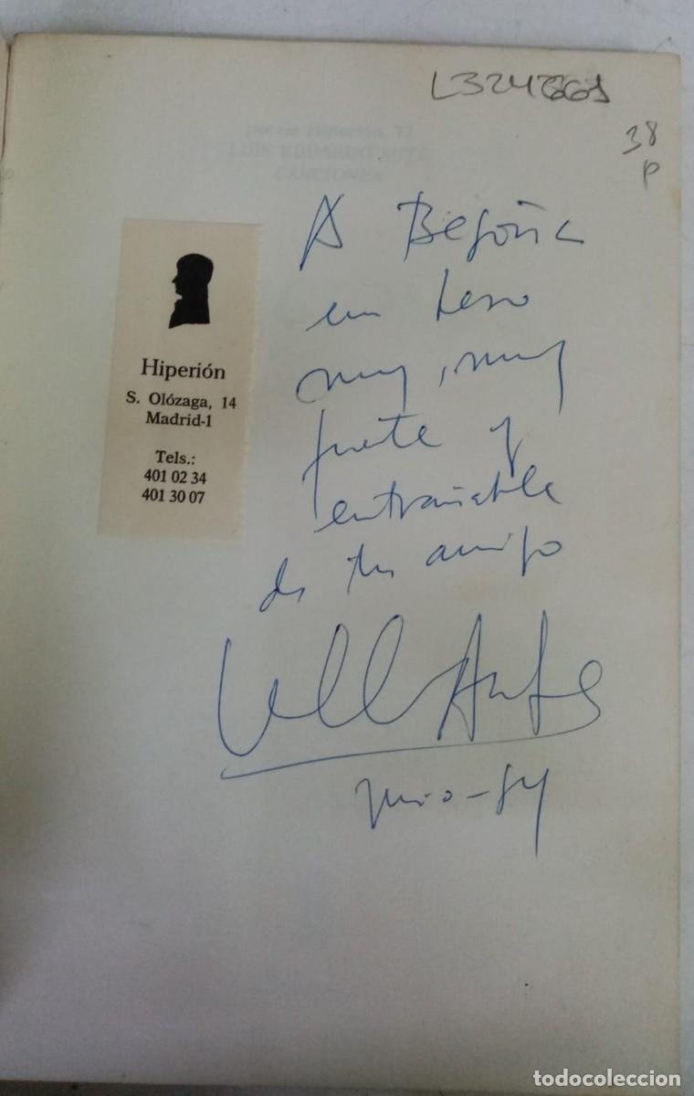 Libros: Canciones - Luis Eduardo Aute - Foto 2