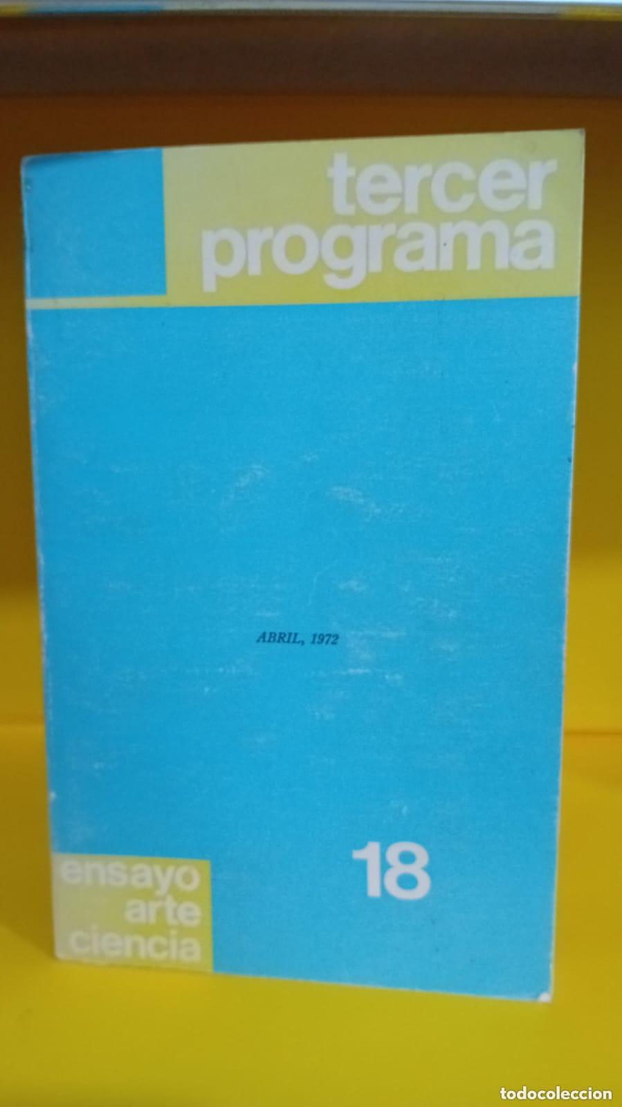 Libros: TERCER PROGRAMA/ENSAYO ARTE CIENCIA - Foto 1
